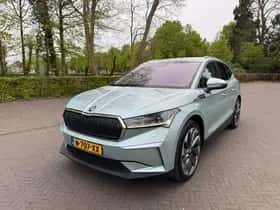 Škoda Enyaq 80 First Edition 77kWh SOH 90%/Trekhaak/Acarplay/Navi/Full LED/Leer/Fabrieksgarantie
