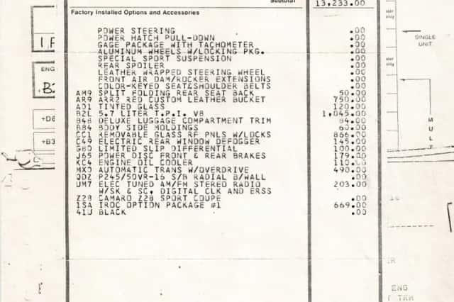 Chevrolet Camaro (1987) thumbnail 57