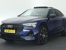 Audi E-tron Sportback 55 quattro 408pk S edition 95 kWh SOH 96% Trekhaak Camera Luchtvering Panoramadak Virtual Cockpit Memory Navigatie S-Line