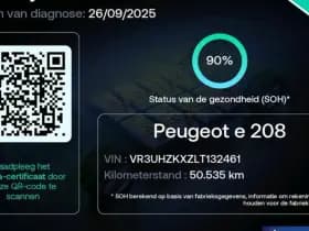 Peugeot E-208 EV GT 50kWh 136pk SOH 90% Panoramadak Adaptive Cruise Camera Navigatie Stoelverwarming thumbnail 8