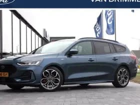 Ford Focus Wagon 1.0 EcoBoost Hybrid 155pk Powershift ST-Line X I 18"I blauw