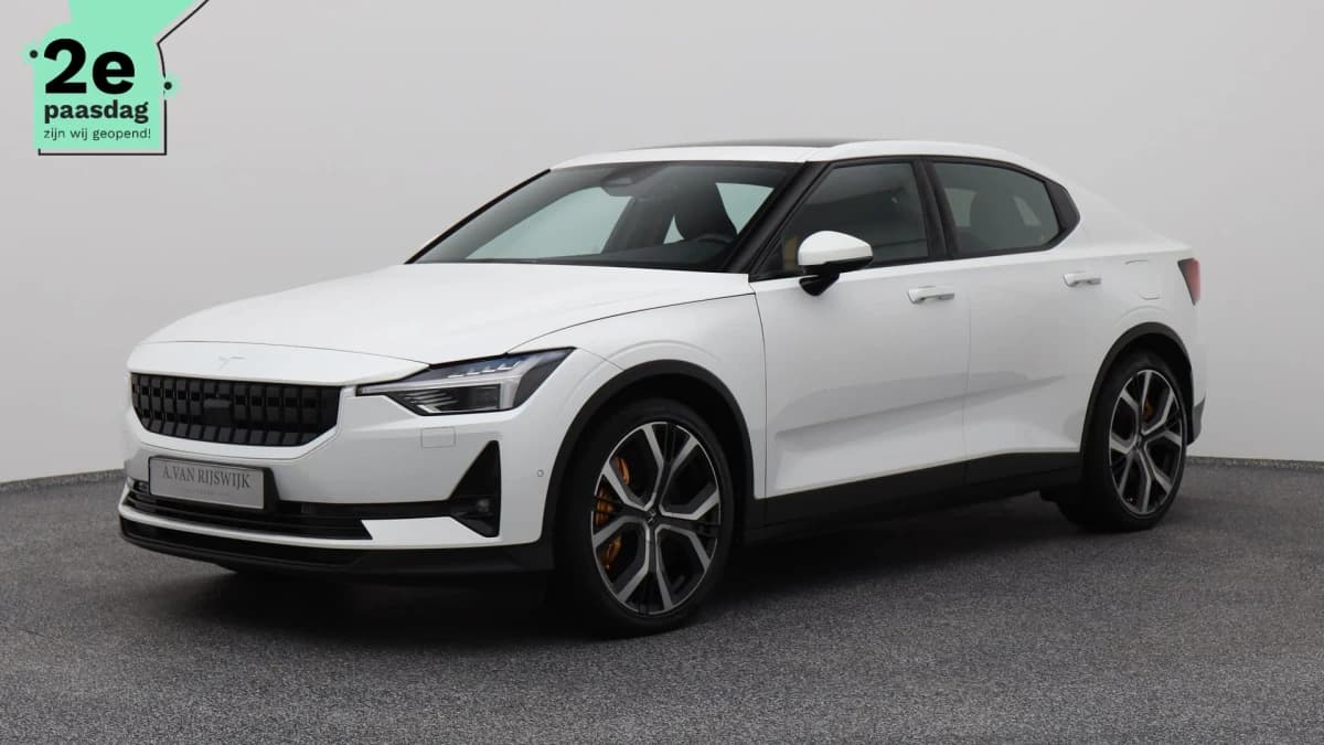 Polestar 2 long range dual motor launch edition 78kwh performance pack pano 360 adaptive memory keyless stoel en stuurverw — foto 1