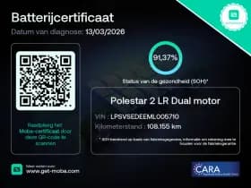 Polestar 2 long range dual motor 78 kwh pano 360 adaptive h k stoel en stuurverw thumbnail 4