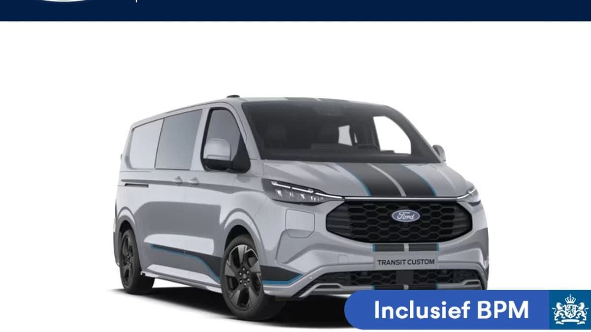 Ford Transit Custom 320 2.5 PHEV L2H1 Sport Dubbel Cabine — foto 1