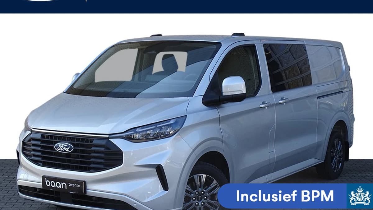 Ford Transit Custom 320 2.0 TDCI L2H1 Limited Dubbel Cabine 136 PK AUT. | 2x Schuifdeur | Groot scherm | Apple Carplay | 17 inch | AGR stoel | Keyless| — foto 1
