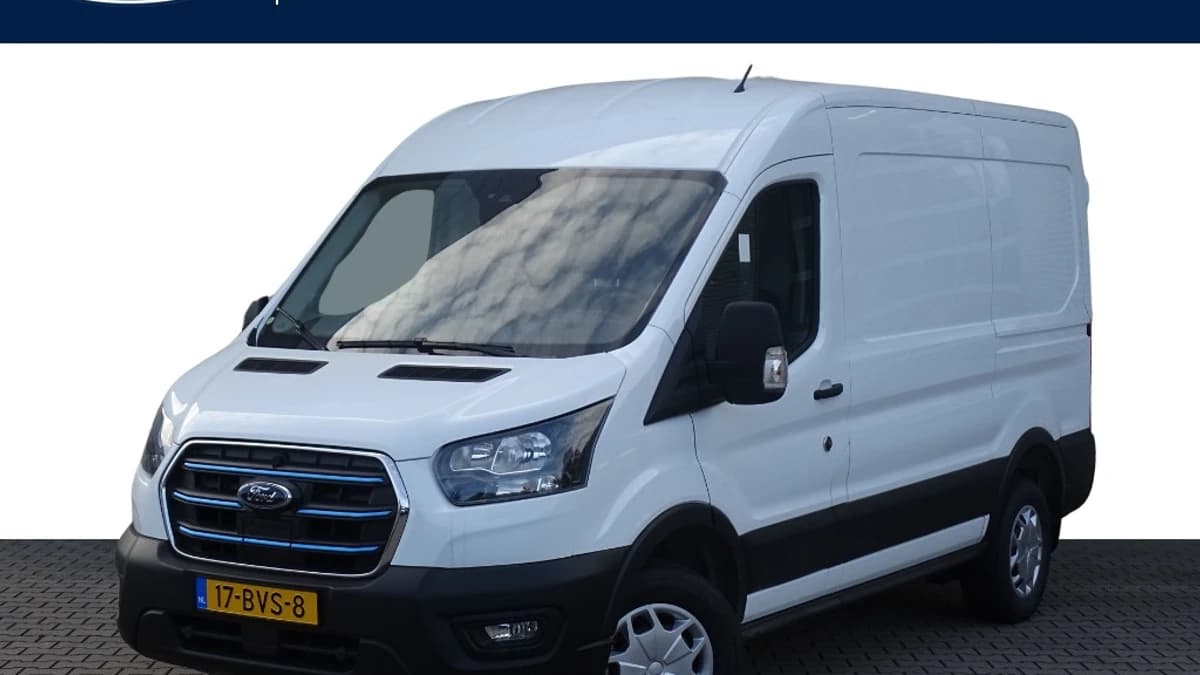 Ford E-Transit L2H2 Trend 68 kWh | 4,25 T | B Rijbewijs | laadvloer hout | pass. airbag | blis | camera | frozen white | uit voorraad leverbaar! — foto 1