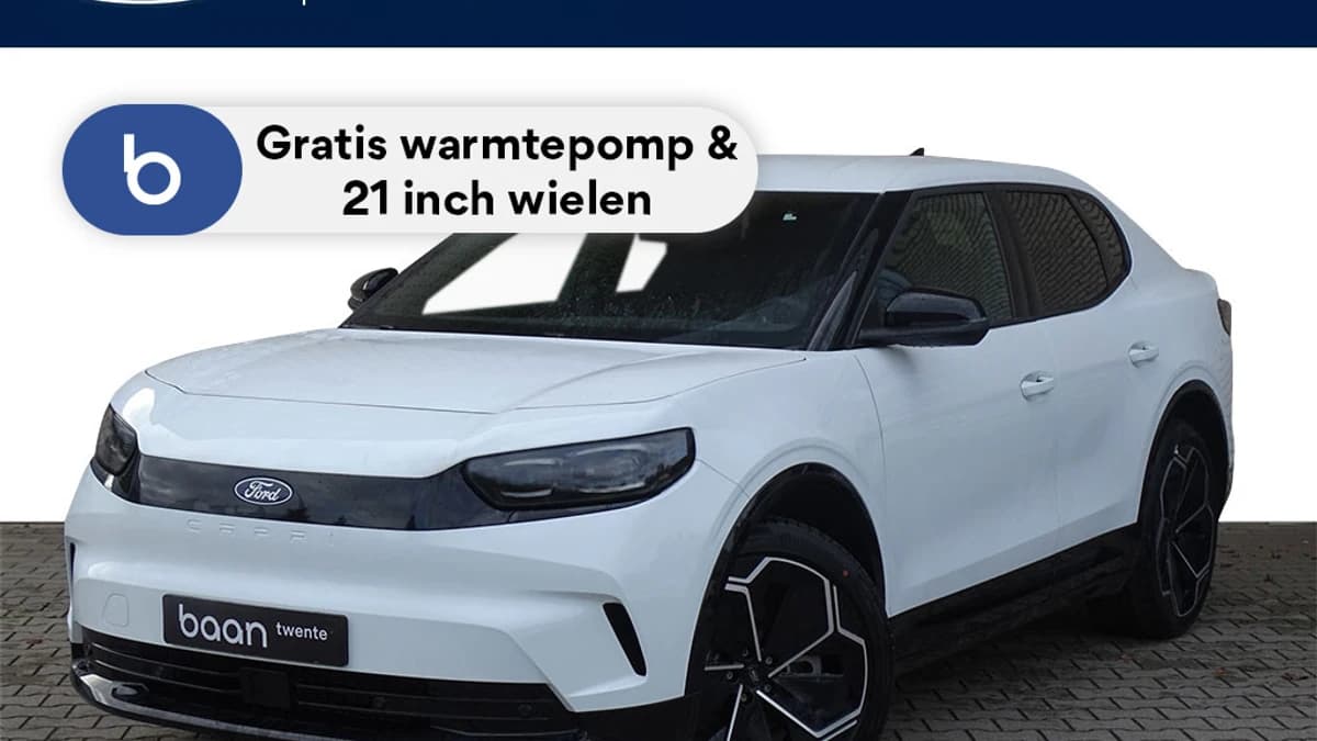 Ford Capri Extended Range RWD 77 kWh 286 PK | GRATIS warmtepomp | Winter Pack | 21 inch | Trekhaak wegkl. | — foto 1