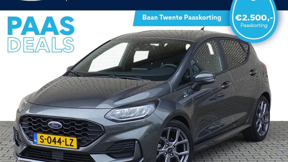 Ford Fiesta 1.0 Turbo 125pk Mild Hybride ST-Line X Automaat | keyless | camera | winterpack | navi | full led koplampen | dealer onderhouden | — foto 1