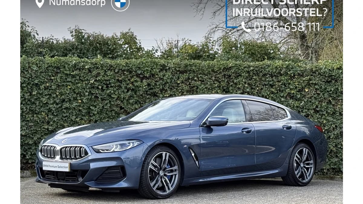 BMW 8 Serie Gran Coupé 840i xDrive | High Exe | Artic Race blue | Panorama | CoPilot | Soft-Close | Act. Steering | Laser — foto 1