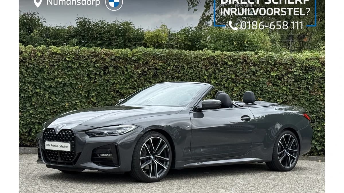 BMW 4 Serie Cabrio 420i High Exe | M-Sport | 19" | Dravit | Air Collar | Stoel + Stuurverw. | Driving Ass. | Widescreen | Comfort Acces — foto 1