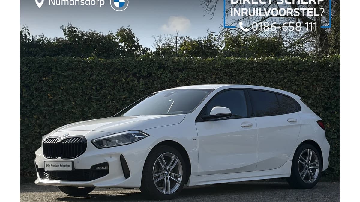 BMW 1 Serie 118i | M-Sportpakket | Getint Glas | Sportstoel. | Stoelverw. | PDC Voor + achter — foto 1
