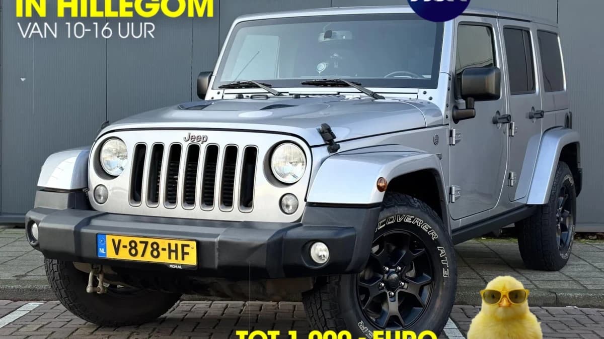 Jeep Wrangler Unlimited 2.8CRD 75th Anniversary | Grijs Kenteken | Climate Control | Cruise Control — foto 1