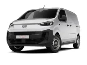 Fiat E-Scudo Standaard | 2e zitrij in 2/3 1/3 configuratie met ISOFIX + 3-zitsbank op 3e zitrij zonder ISOFIX | 5" Touchscreen FM/DAB+-Radio met Bluetooth, USB aansluiting | Airconditioning handmatig