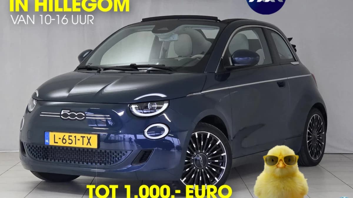 Fiat 500C La Prima 42 kWh | Cabriolet | Apple-Android | Climate Control | Cruise Control — foto 1
