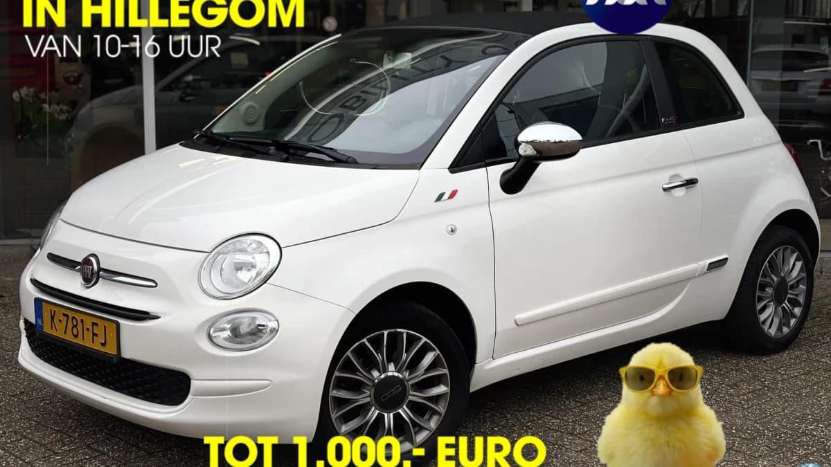 Fiat 500C 0.9 TwinAir Turbo Lounge | Cruise control | Navigatie | Parkeersensoren — foto 1