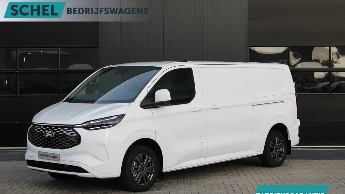 Ford E-Transit Custom 340 L2H1 Limited 65 kWh 218pk - 2x Schuif - LED - 360 Camera - B&O - ACC - Navi - Stoel/Stuurverwarming - Rijklaar — foto 1