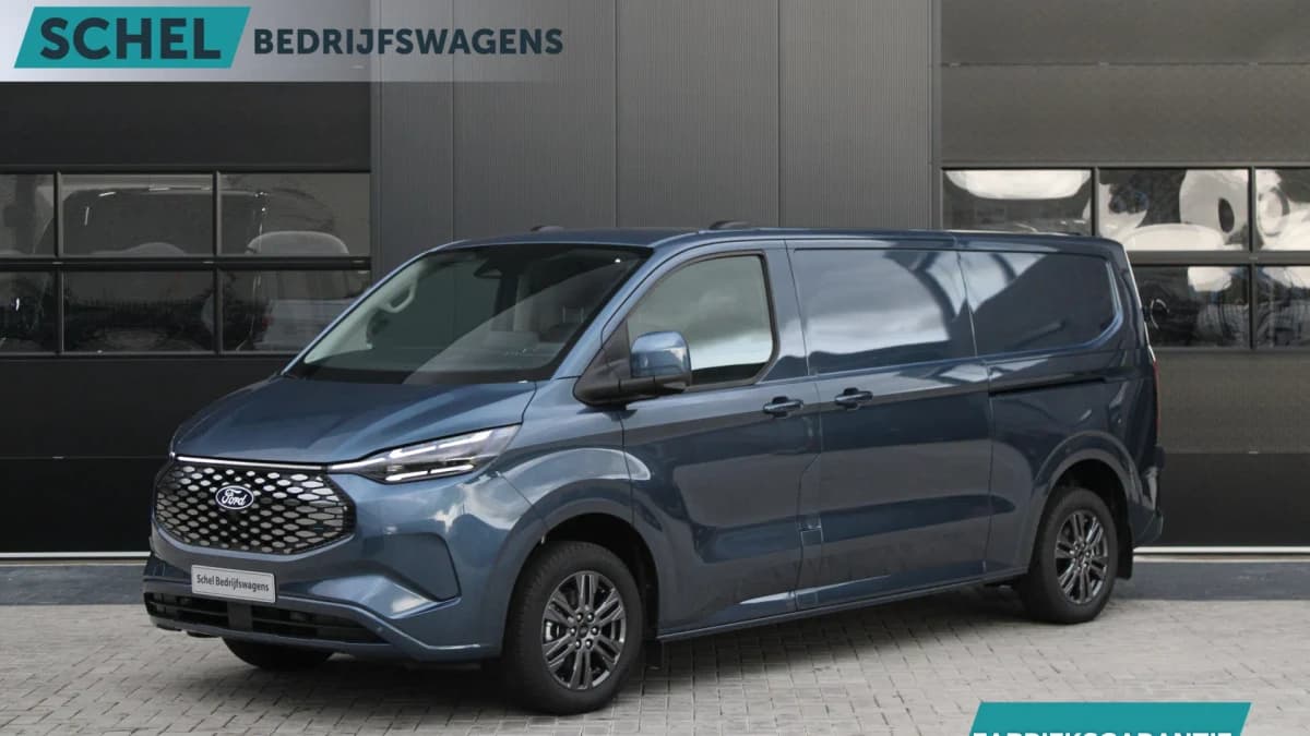 Ford E-Transit Custom 340 L2H1 Limited 65 kWh 218pk - 2x Schuif - LED - 360 Camera - B&O - ACC - Navi - Stoel/Stuurverwarming - Rijklaar — foto 1