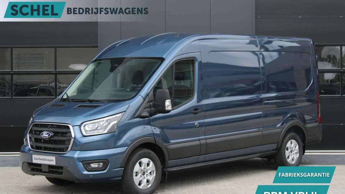Ford Transit 350 2.0 TDCI L3H2 Limited 165pk - LUCHTVERING - ACC - Blind Spot - 360 camera - Navigatie - Stoel-Stuurverwarming - Trekhaak - Rijklaar — foto 1