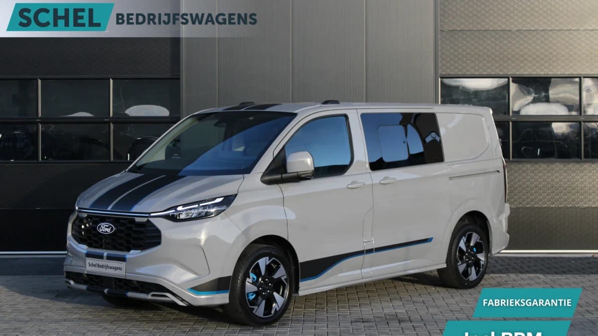 Ford Transit Custom 320 2.5 PHEV L1H1 Sport DC 232pk - 2x Schuif - 360 Camera - ACC - Keyless - Stoel/Stuurverwarming - Blindspot - Incl BPM - Rijklaar — foto 1