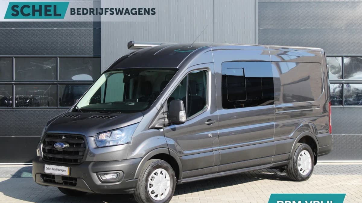 Ford Transit 350 2.0 TDCI L3H2 Trend 130pk - Camper/Grijs Kenteken - Blind Spot - ACC - Trekhaak - Stoelverwarming - Luifel - Rijklaar — foto 1
