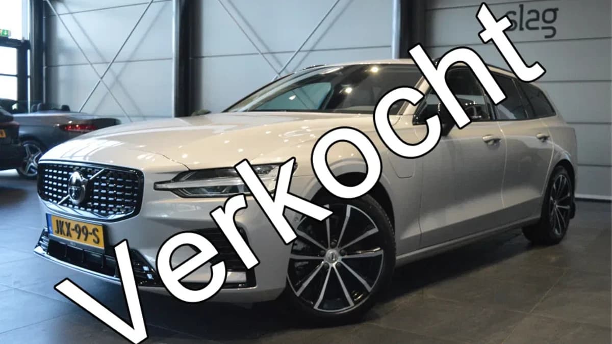 Volvo V60 2.0 T6 Plug-in hybrid AWD Plus Dark leer trekhaak !! — foto 1