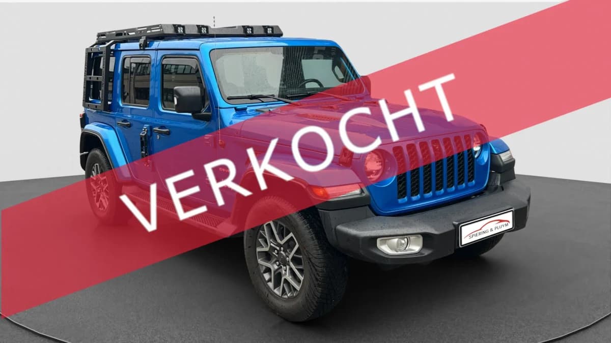 Jeep Wrangler Unlimited 4xe 380 Sahara | Camera | Alpine | LED bar | Stuur verwarming | — foto 1