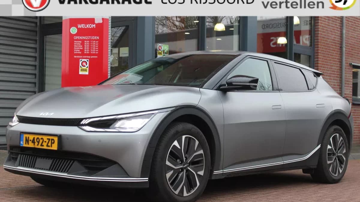 Kia Ev6 58kwh | Soh 100% | Mat-Grey | Carplay | Navigatie | Vol-Led | Camera | Adaptive Cruise & Climate Control | Stoel & Stuurverwarming | — foto 1