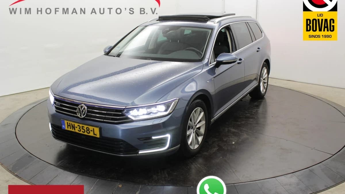 Volkswagen Passat GTE High el trekh Pano Leer Virtual Camera Dodeh det Dealer onderhouden rvs deukje — foto 1