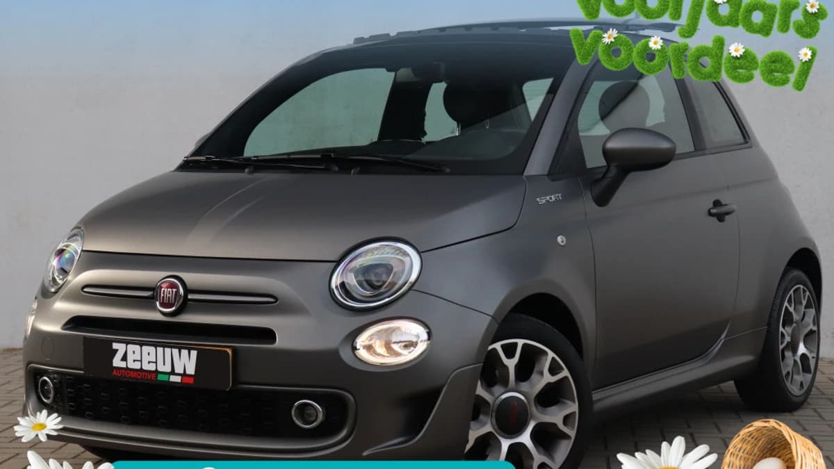 Fiat 500 1.0 Hybrid 70 PK Sport | Schuifdak | Carplay | Clima | 16" — foto 1