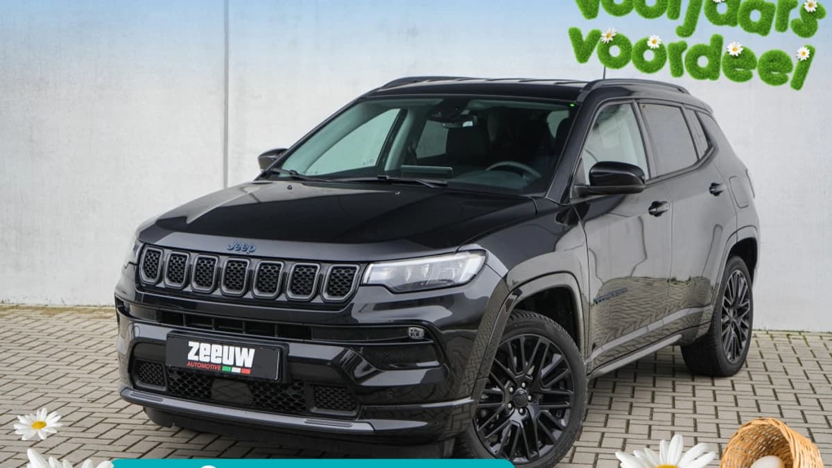 Jeep Compass 4xe 240 PK Hybrid S | Leder | Navi | Pano | 360Cam| 19" — foto 1