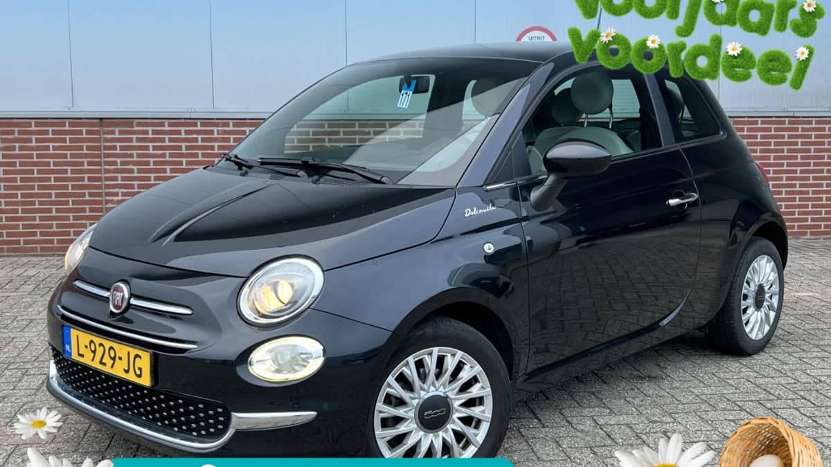 Fiat 500 1.0 Hybrid 70 PK Dolcevita | Carplay | PDC | 15" — foto 1