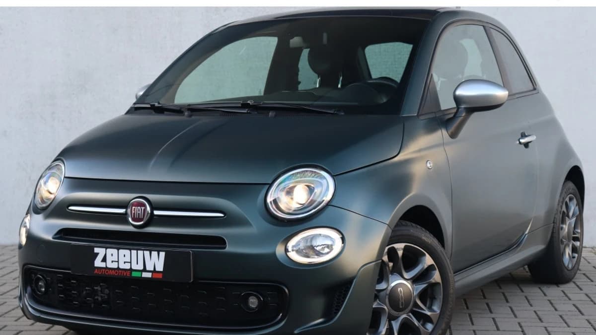Fiat 500 TwinAir Turbo 85 PK Sport | Navi | Carplay | "matt groen" | 15" — foto 1