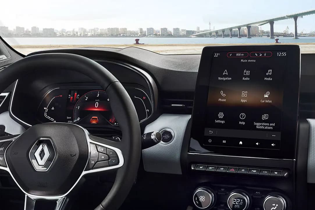 Dit is het dashboard van de nieuwe Renault Clio