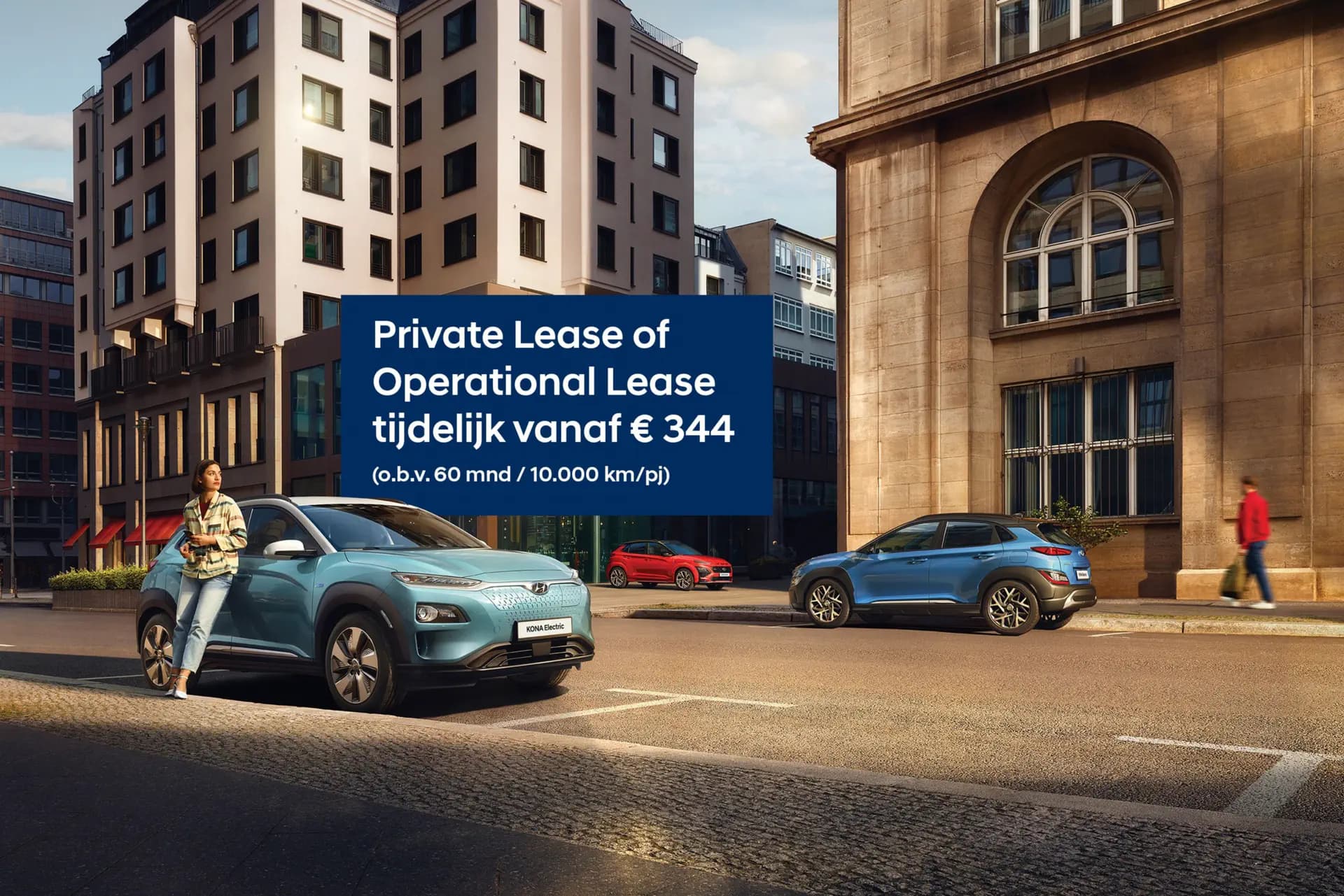 Hyundai Kona Electric vanaf € 344 per maand