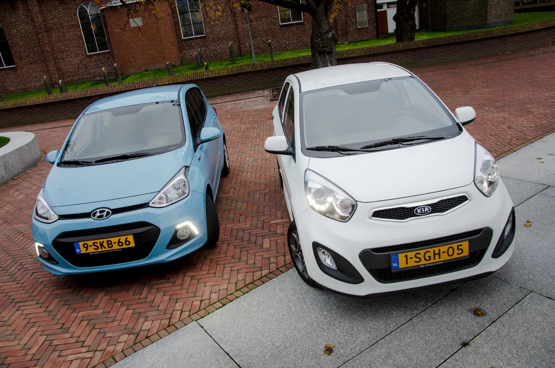 Dubbeltest Hyundai i10 en Kia Picanto