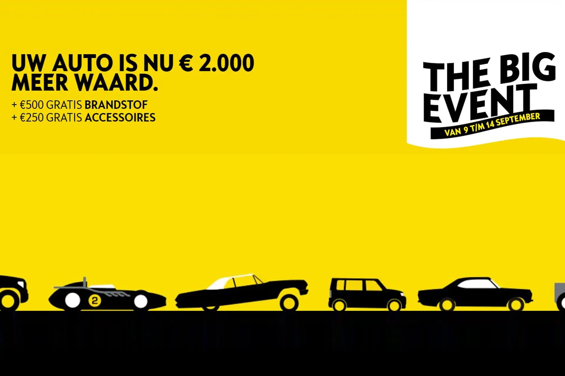 Opel The Big Event: extra inruilwaarde, gratis brandstof en gratis accessoires